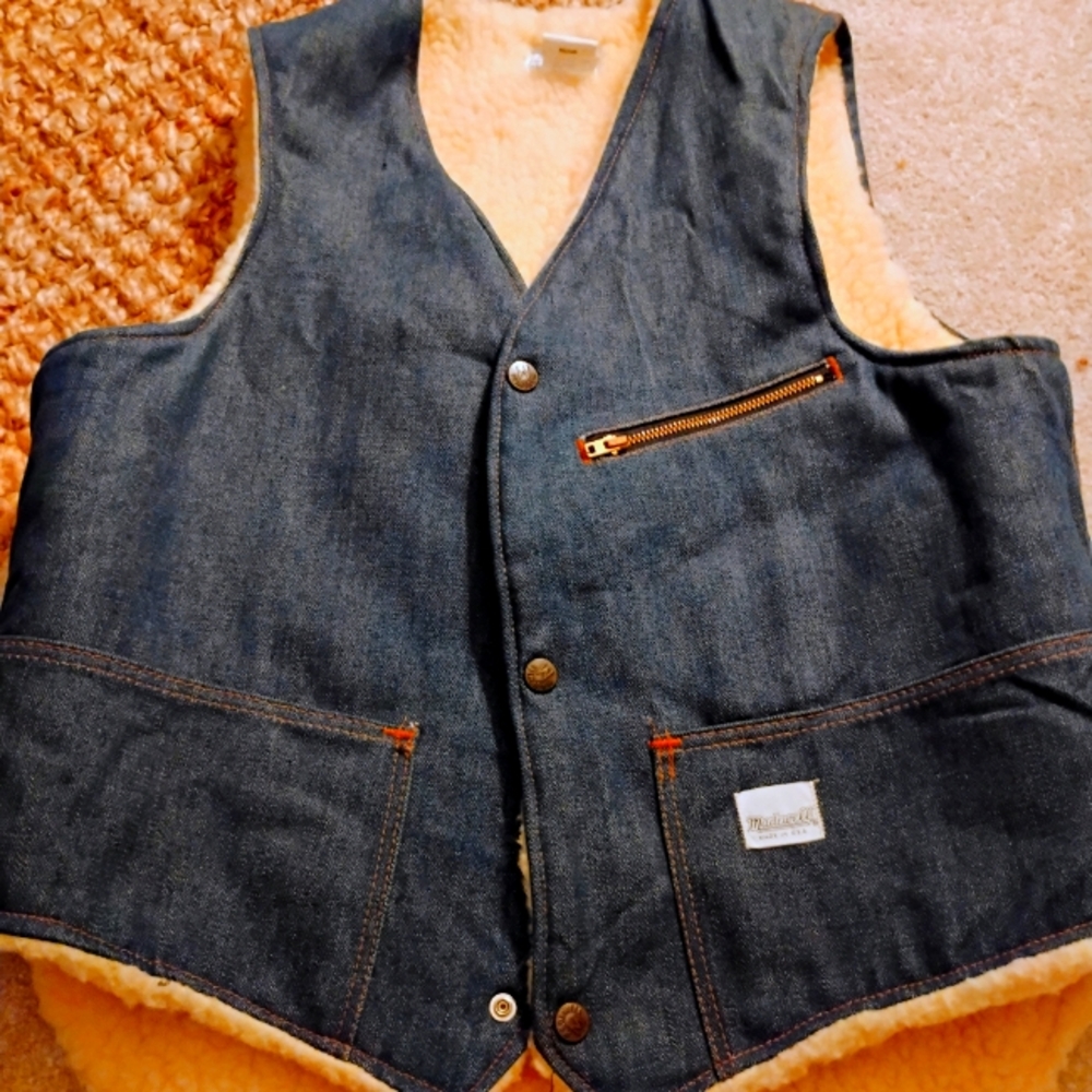 Vintage !! Madewell jean vest